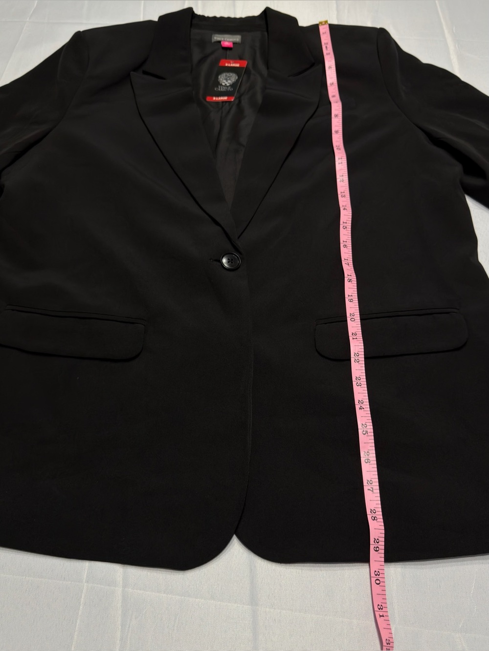 NWT Vince Camuto Black One Button Blazer Women’s XL Stretch Career Jacket - Picture 7 of 9